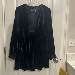 Free people navy velvet!